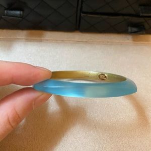 Alexis Bittar bangle aqua color
